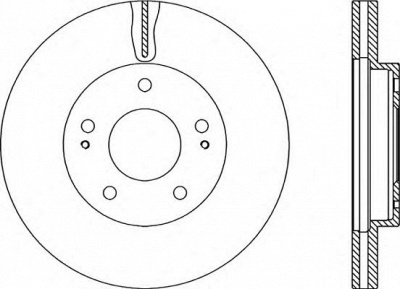 OPEN PARTS bdr220520 -  Тормозной диск